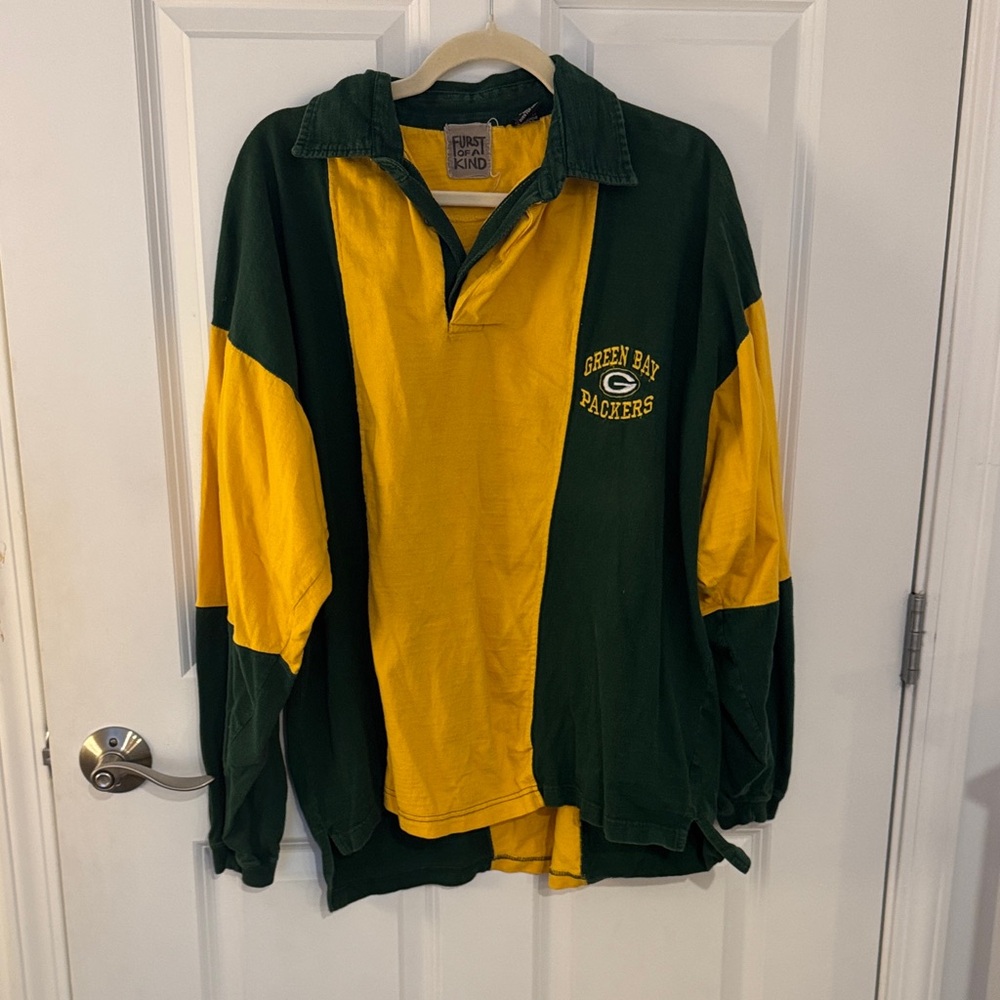 Green Bay Packers Long Sleeve Top - Green and Yellow